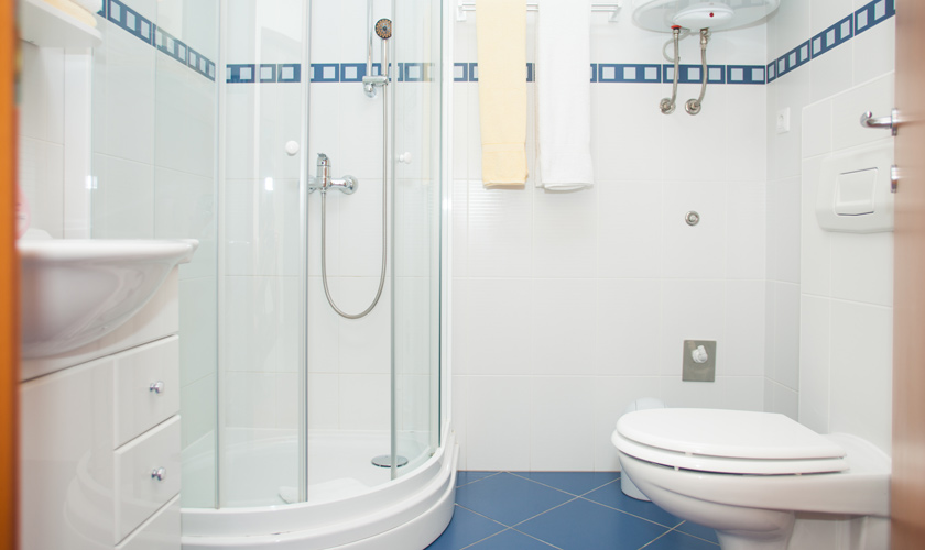 Bathroom with shower and toilet